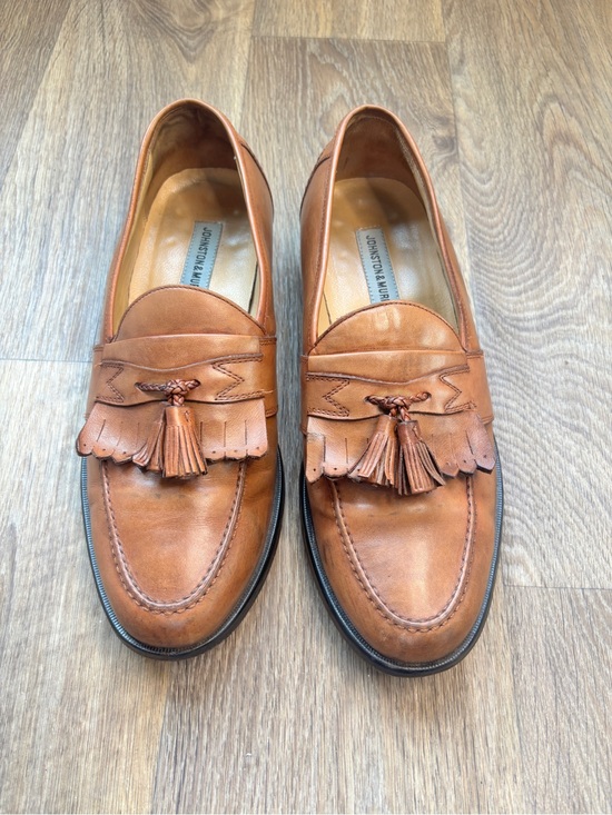 Johnston & Murphy Other - Johnston & Murphy Tan Leather Tassel Kiltie Loafers Mens Size 11 EUC